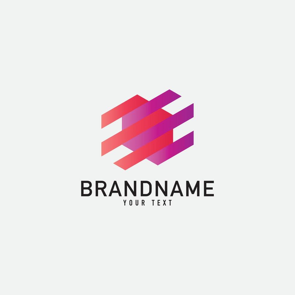 Creative minimal monochrome monogram symbol. Premium business logo for corporate identity. Minimalist logo design and simple element. vector