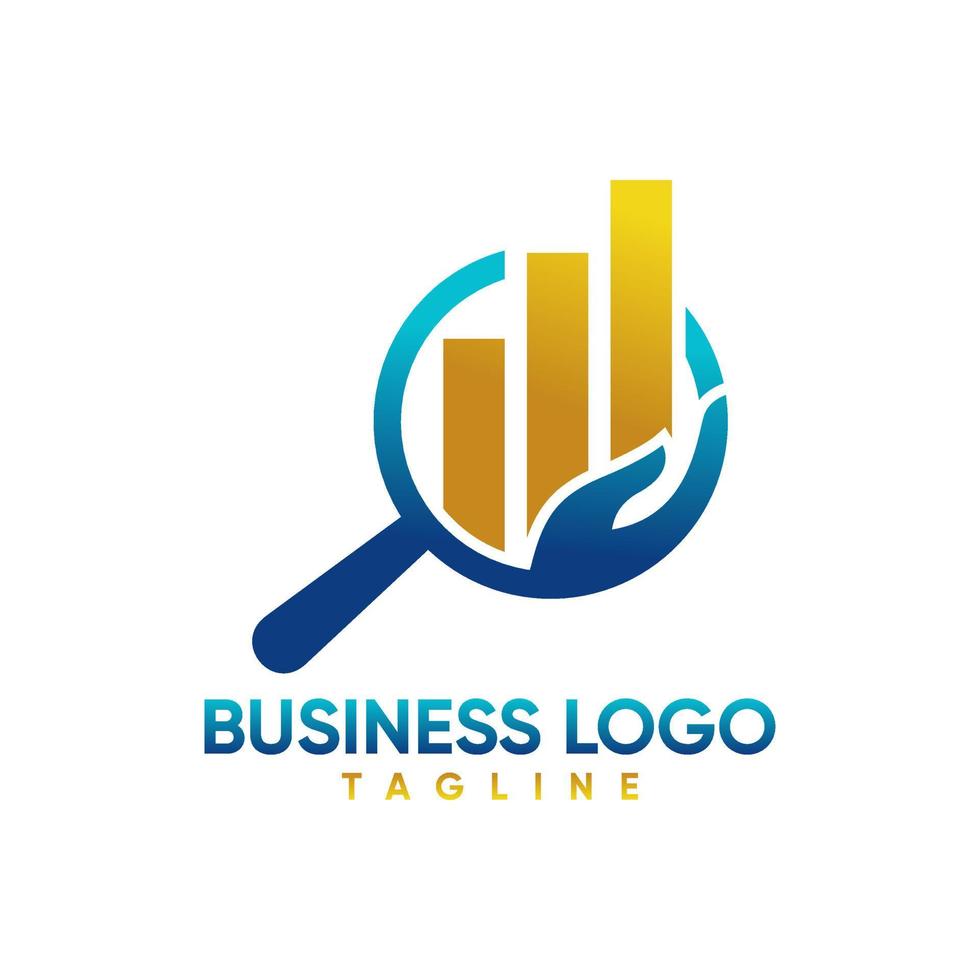 plantilla de logotipo de finanzas empresariales vector