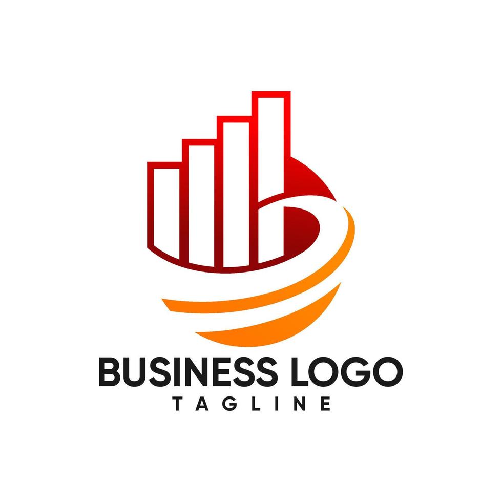 plantilla de logotipo de finanzas empresariales vector