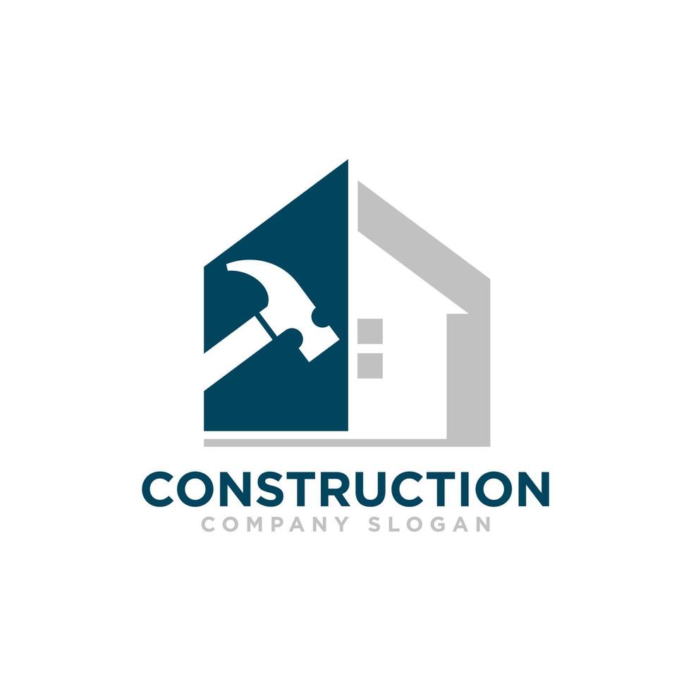 construcción edificio logo icono diseño vector plantilla