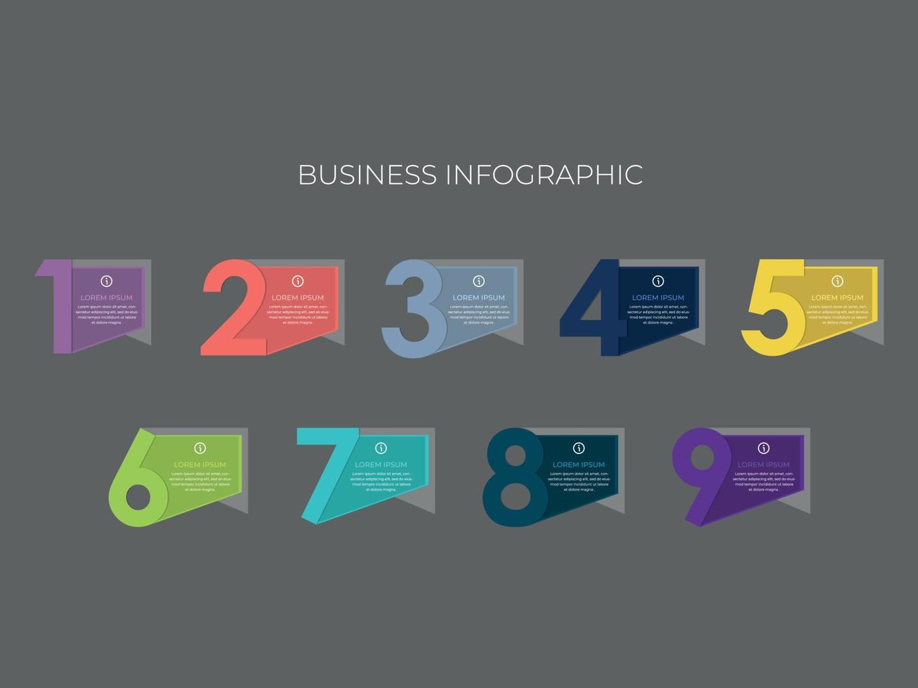 infografía de presentación de negocios plantilla de diseño de vector 3d abstracto con 8 pasos u opciones. se puede utilizar para diseño de flujo de trabajo, diagrama, informe anual, diseño web, banner creativo, vector de etiqueta