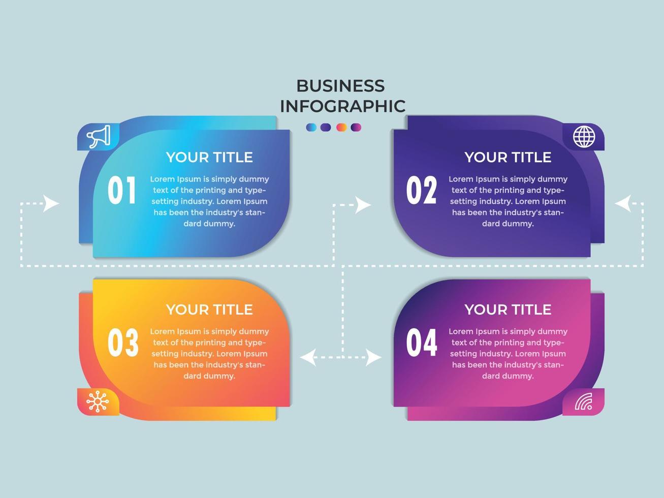 Business Presentation Infographics abstract 3d vector design template.can be used for workflow layout, diagram, annual report, web design, Creative banner, label vector