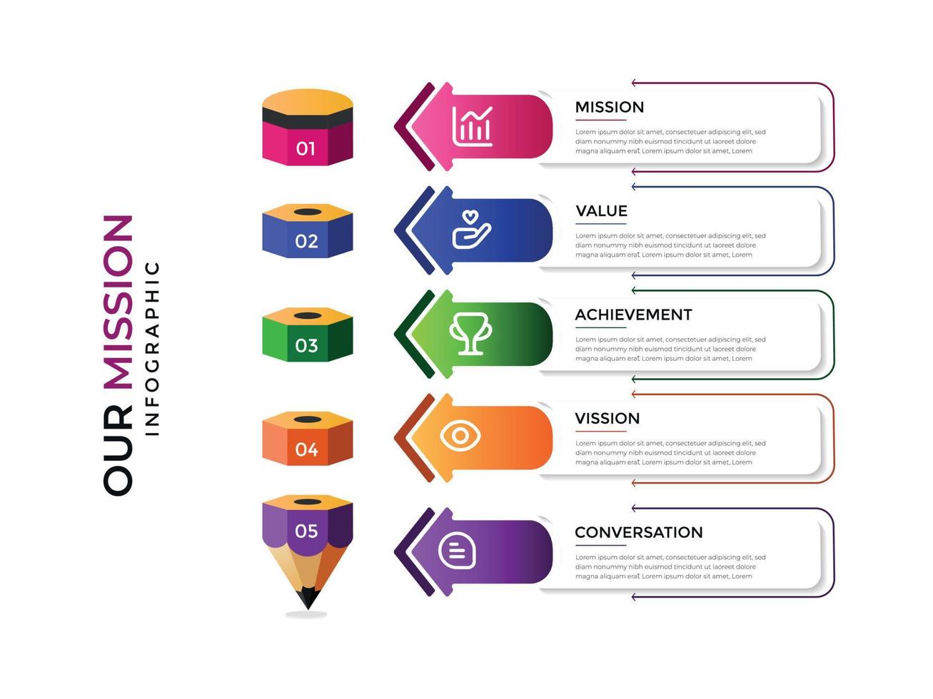 Business Presentation Infographics abstract 3d vector design template.can be used for workflow layout, diagram, annual report, web design, Creative banner, label vector