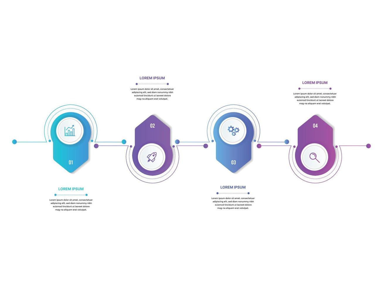 Business Presentation Infographics abstract 3d vector design template.can be used for workflow layout, diagram, annual report, web design, Creative banner, label vector