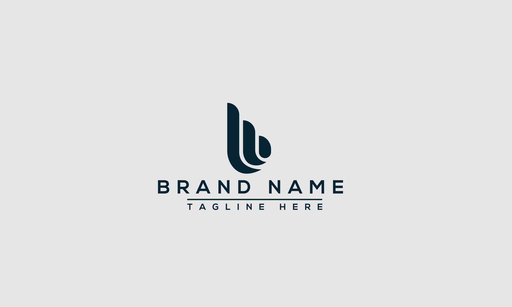 LB Logo Design Template Vector Graphic Branding Element.