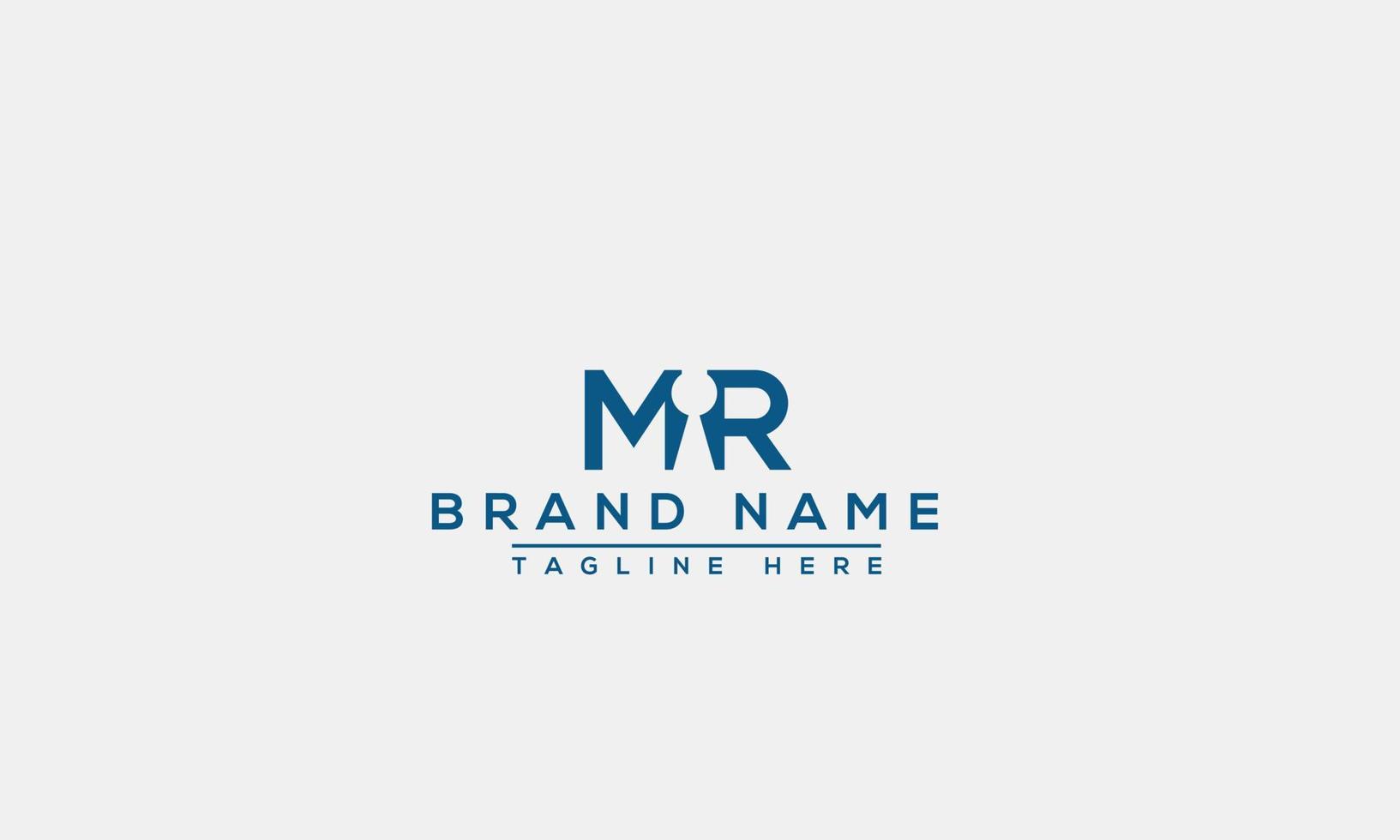 Logo design letter MR logo . Elegant modern. Vector template.