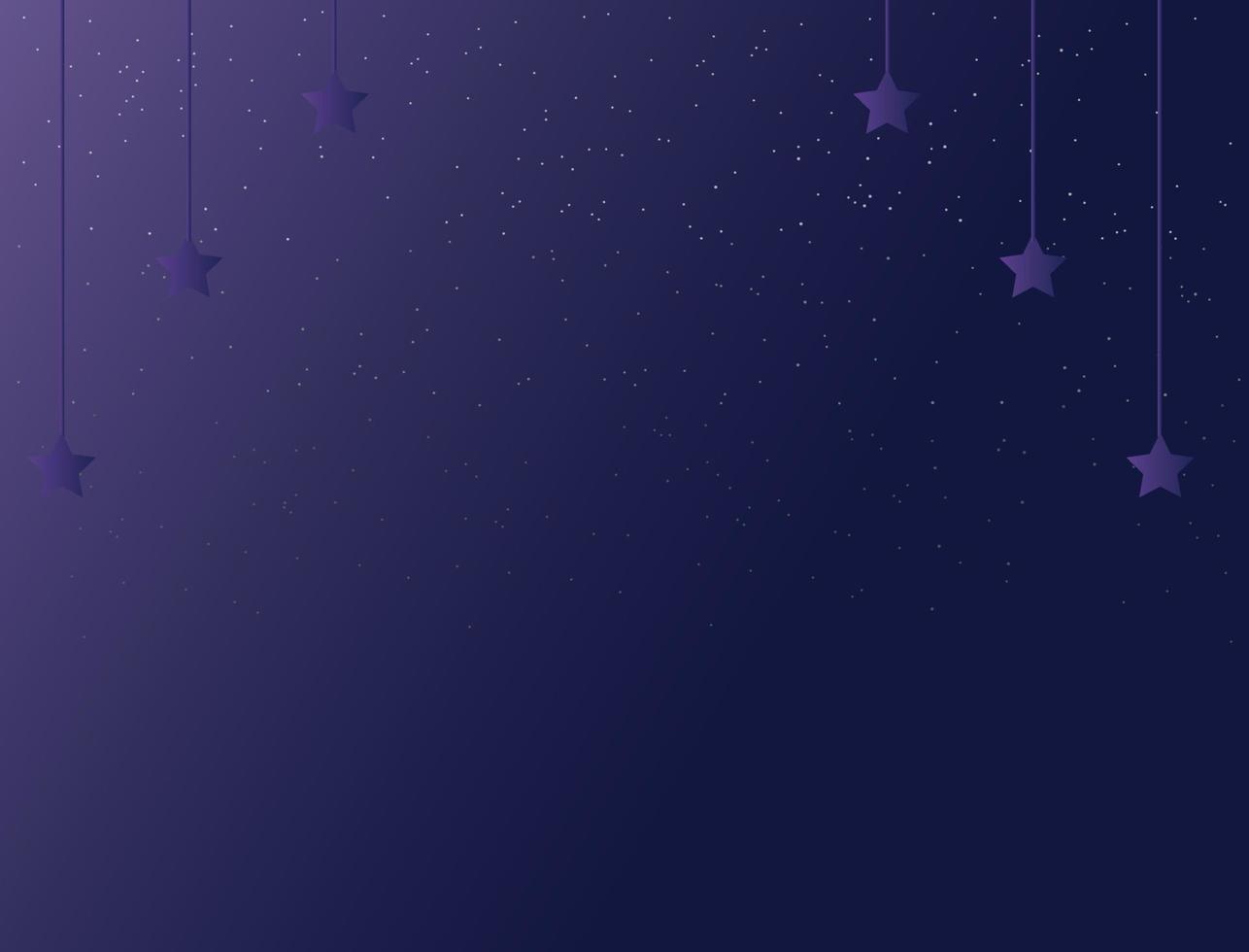 Abstract background with purple color and the impression of being in a sparkling night vector