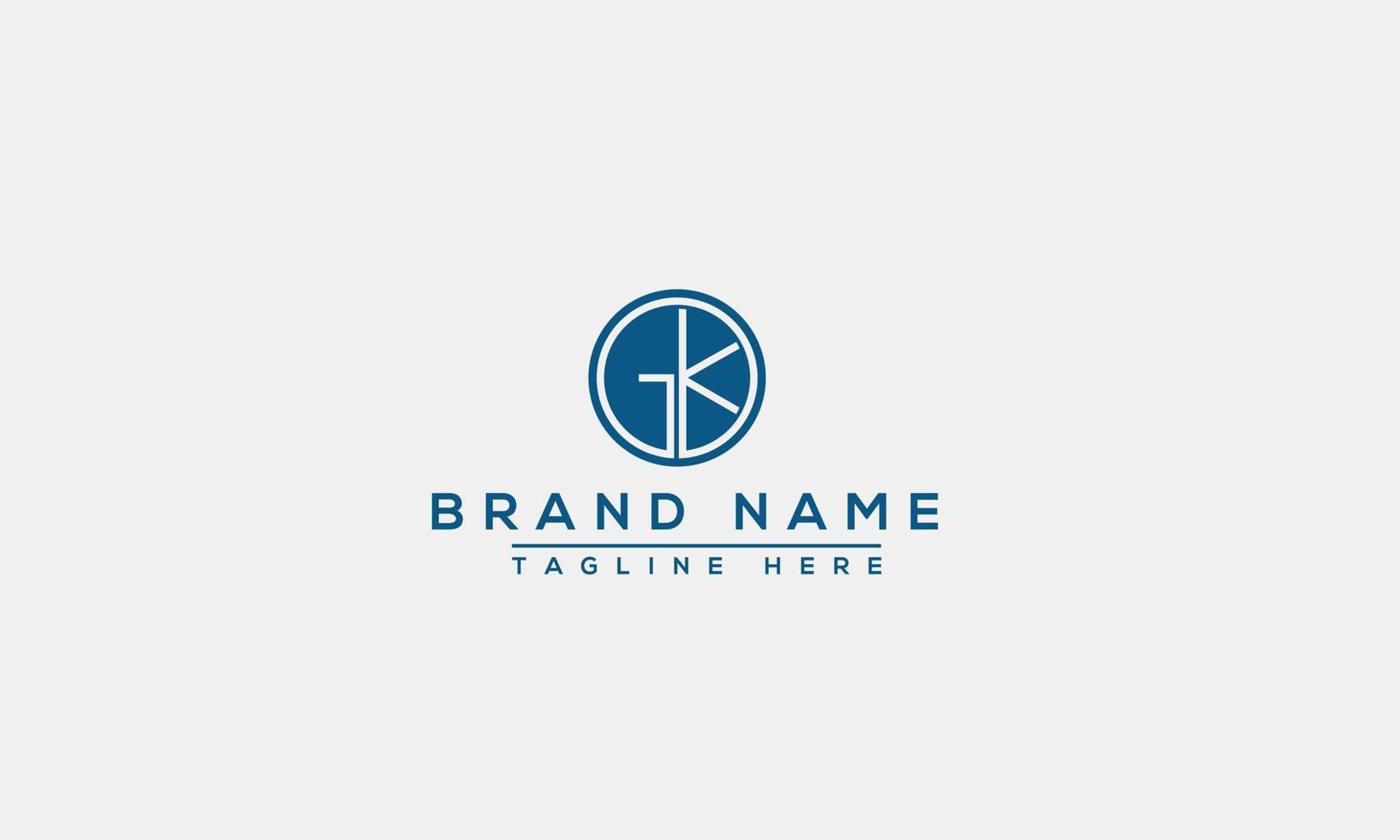 Logo design letter GK . Elegant modern. Vector template.