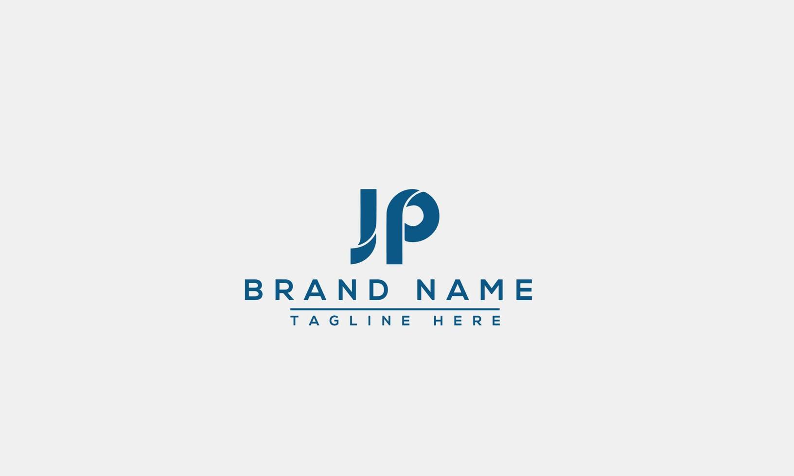 diseño de logotipo letra jp logo. elegante moderno. plantilla vectorial vector