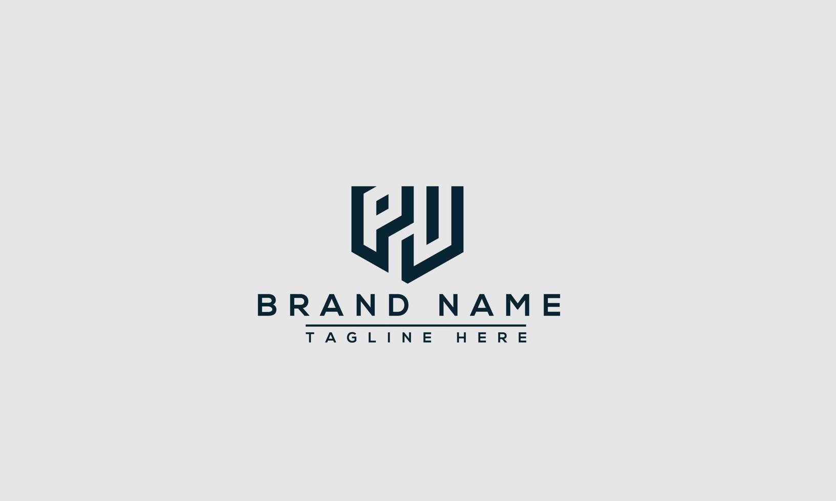 PW Logo Design Template Vector Graphic Branding Element.