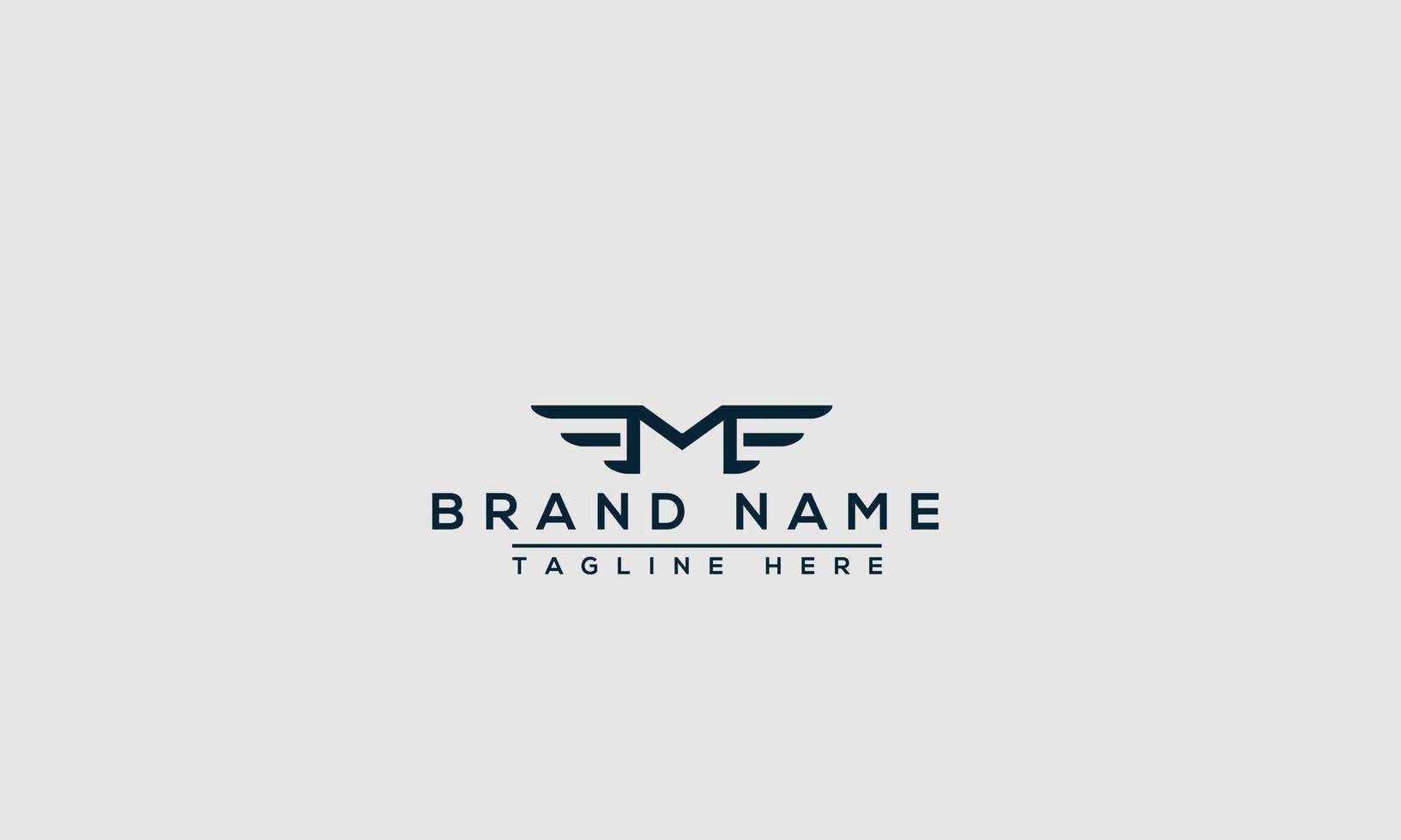 M Logo Design Template Vector Graphic Branding Element.