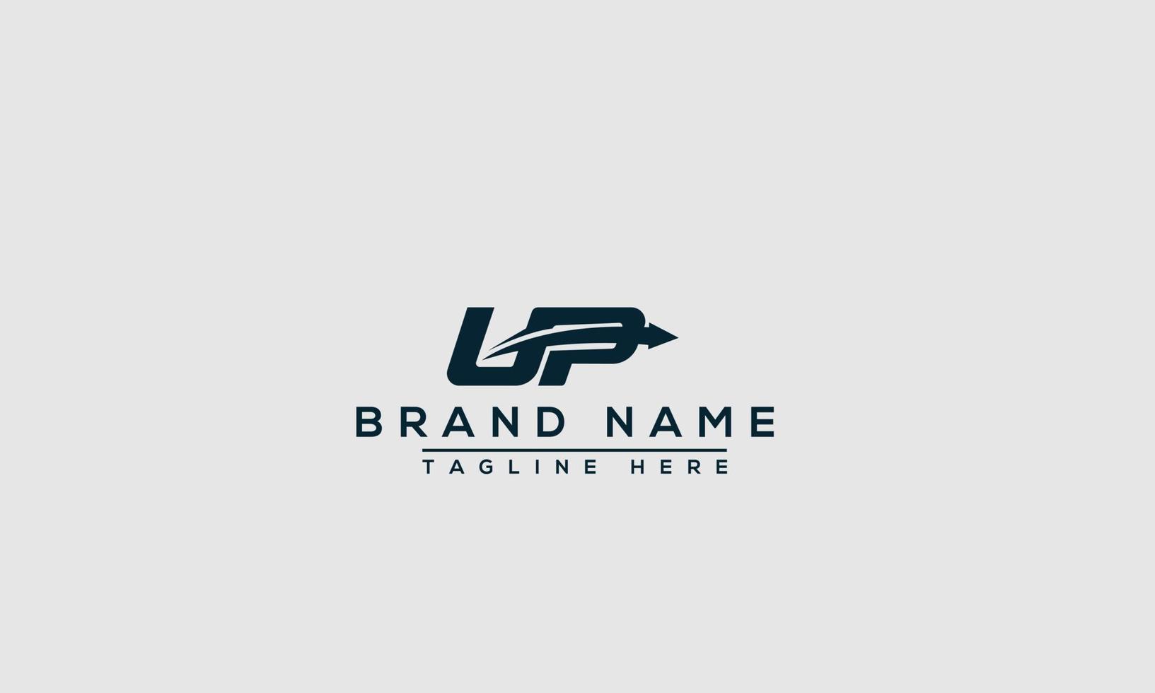 UP Logo Design Template Vector Graphic Branding Element.