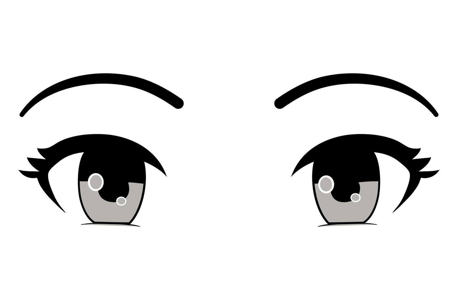 colección de ojos coloridos aislados en blanco, diseño moderno, ojos de  mujer de dibujos animados y