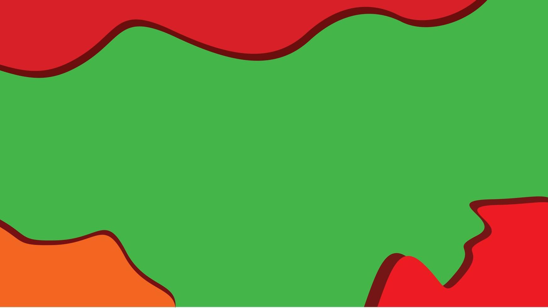 Fondo de ilustración de vector verde rojo abstracto