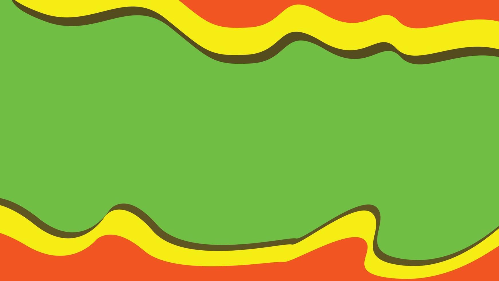 Fondo de ilustración de vector verde amarillo rojo abstracto