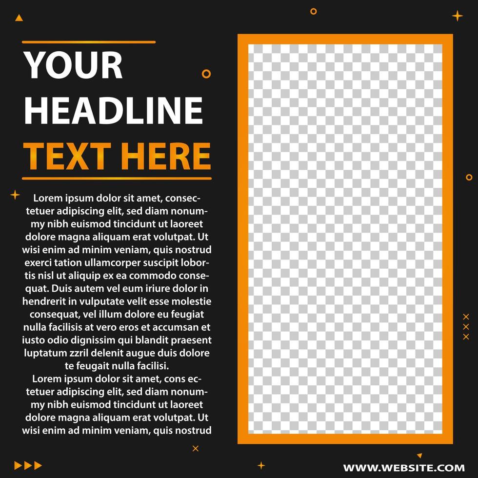 Editable social media post design templates. perfect for corporate business advertising. vector