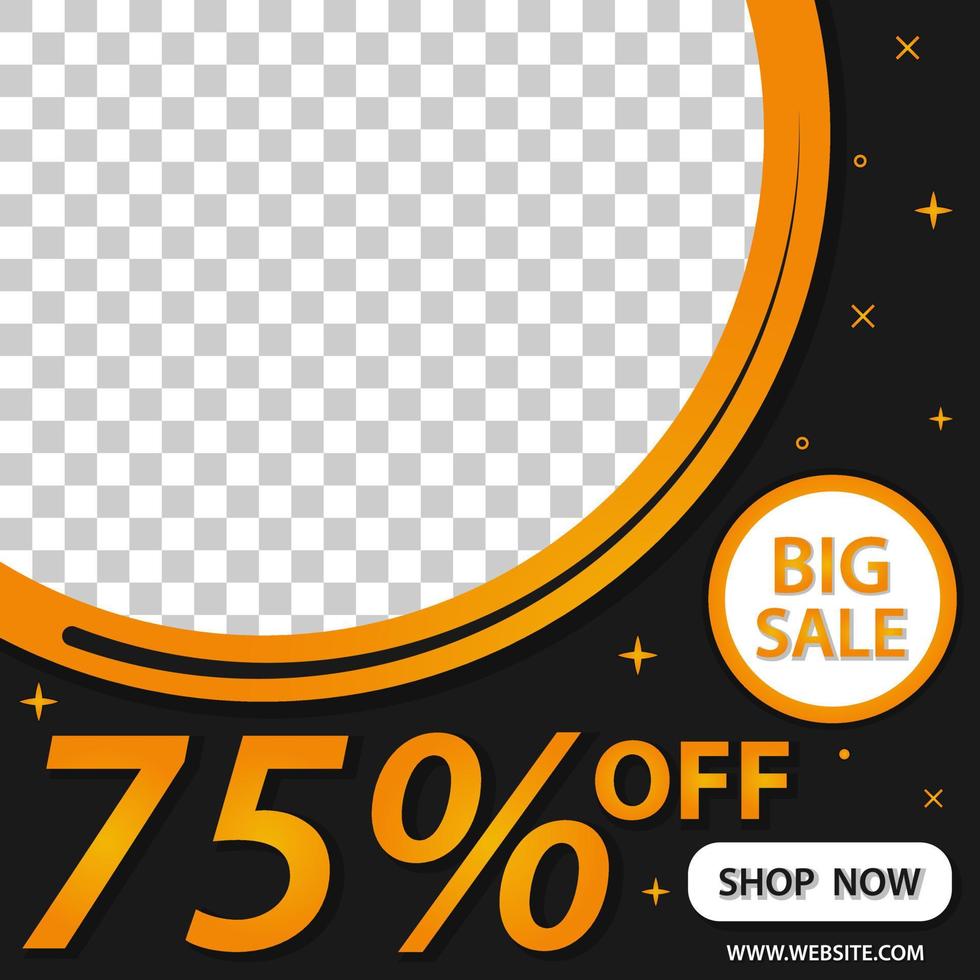 big sale template banners with space for your picture. suitable for Digital Marketing. Fashion Brand Promotion. Story. Streaming. Vector Illustration.