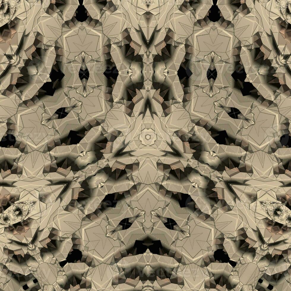Concrete 3D ornamental pattern high quality design photo