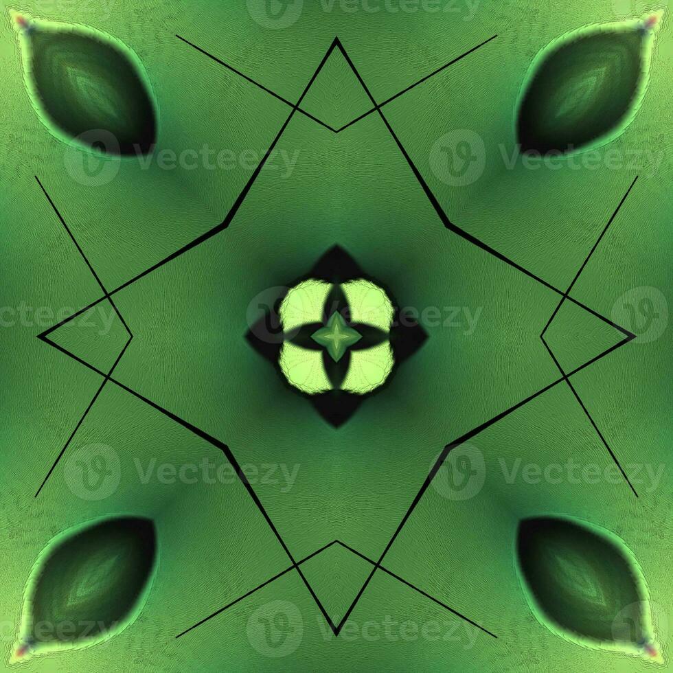 Shining green ornament texture details photo