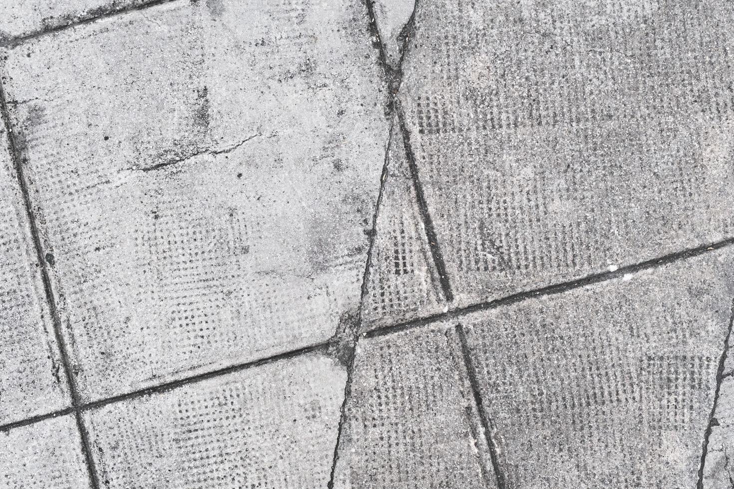close up of a cement floor blocks, pattern and texture, grunge background, weathered textured surface photo