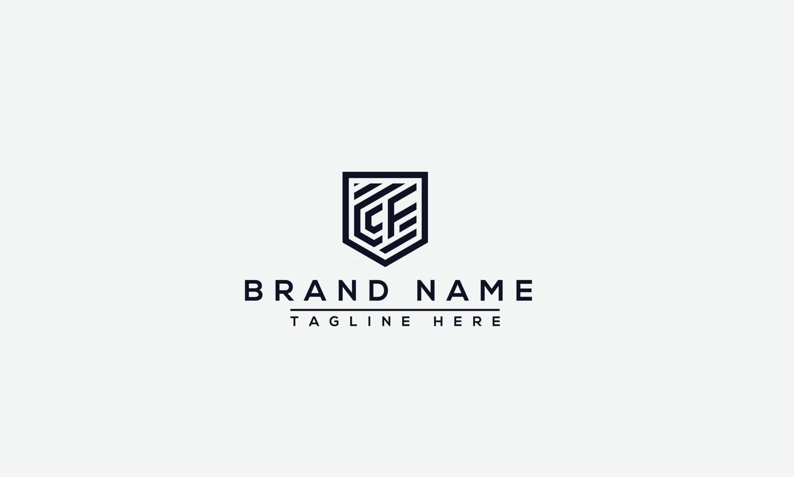 Logo design letter CF . Elegant modern. Vector template.