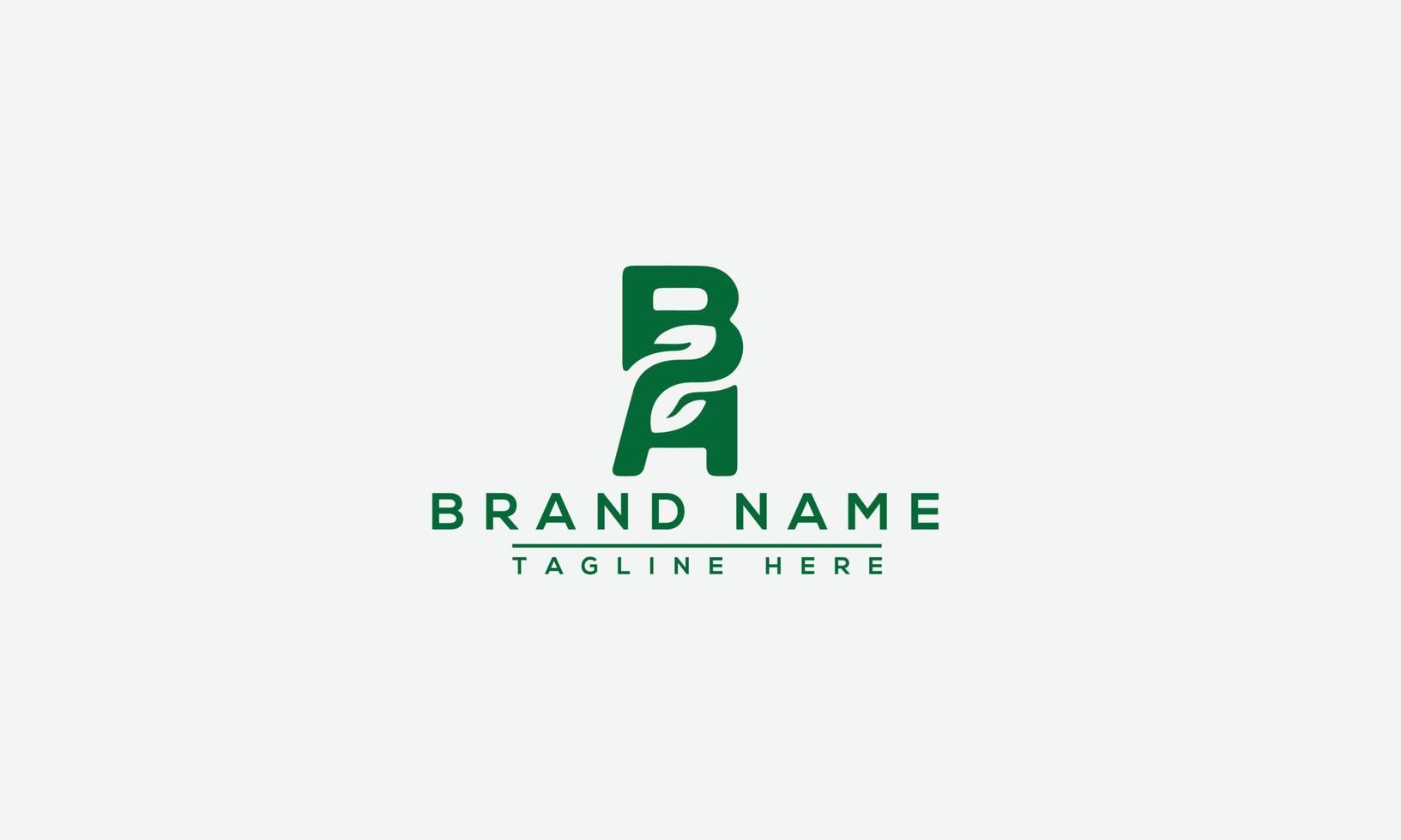 Logo design letter BA . Elegant modern. Vector template.