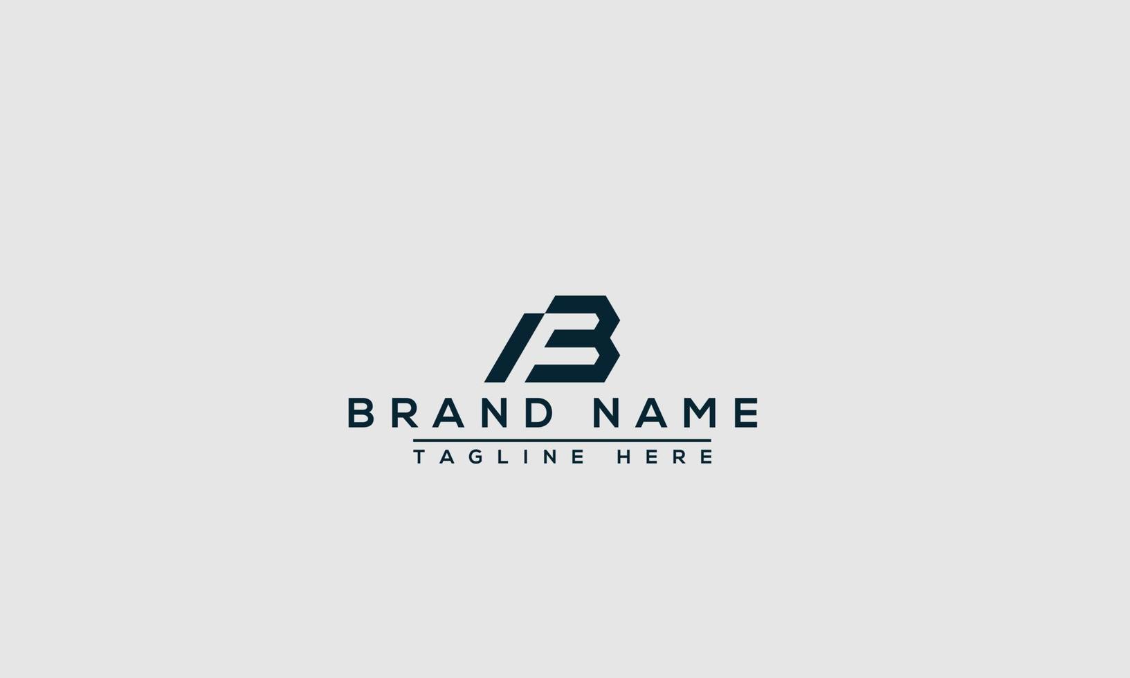 FB Logo Design Template Vector Graphic Branding Element.