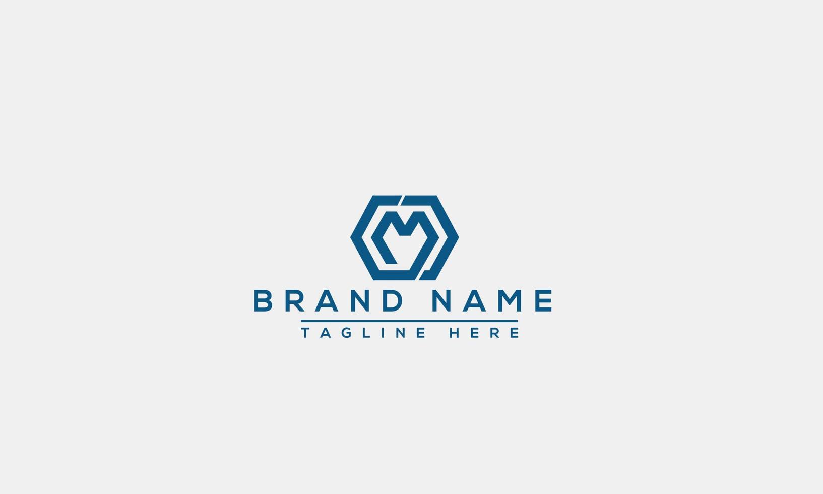 Logo design letter GM . Elegant modern. Vector template.