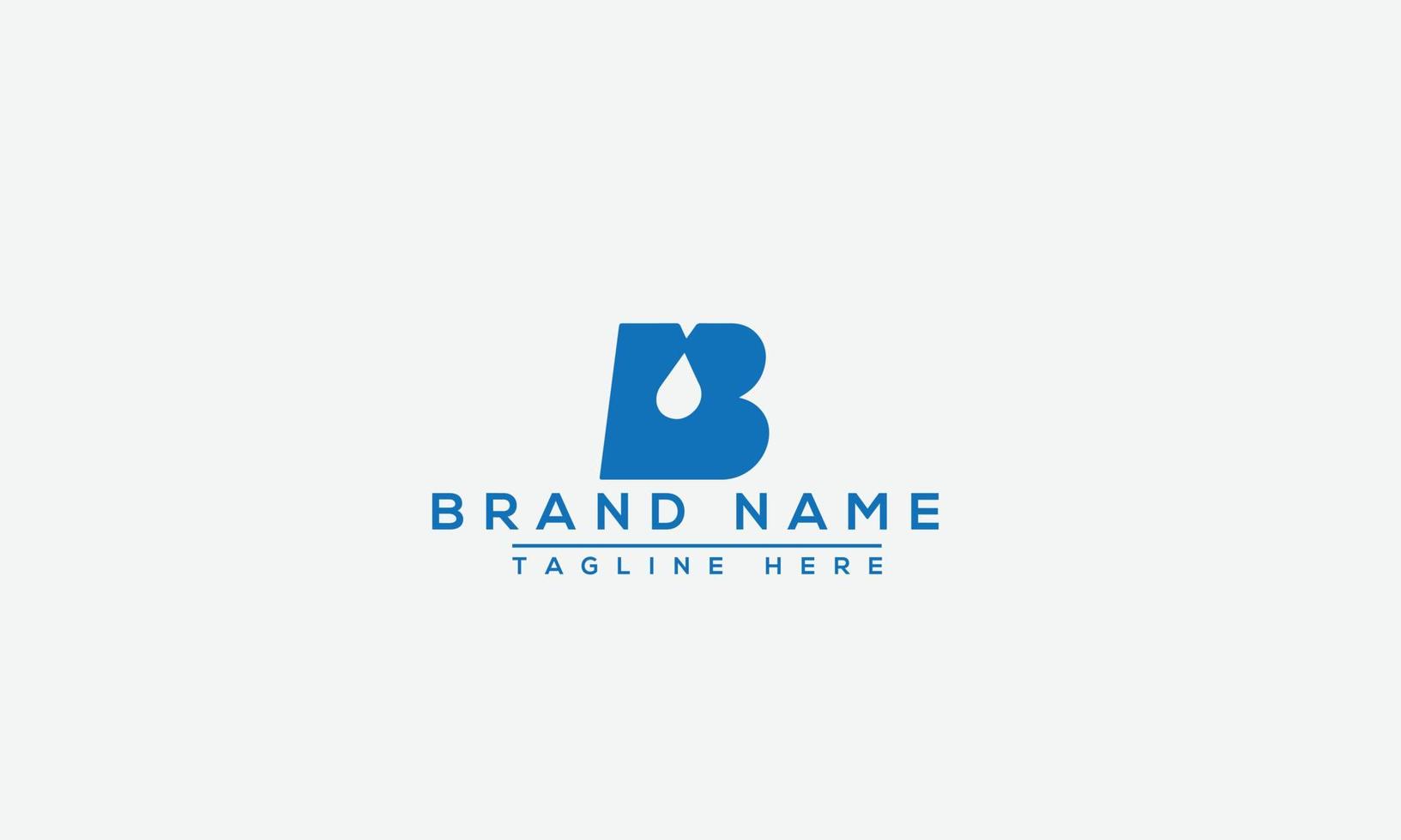 B Logo Design Template Vector Graphic Branding Element.