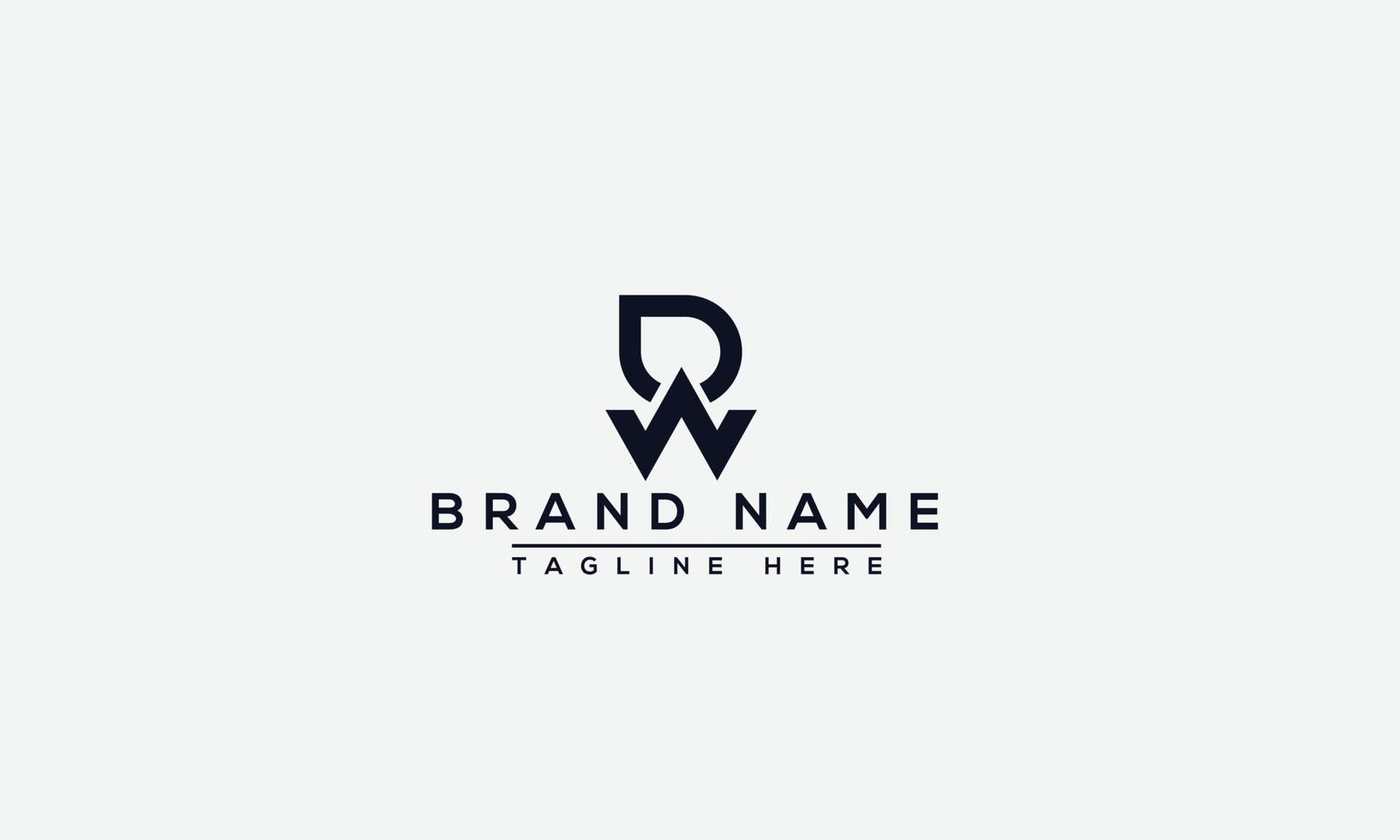 Logo design letter DW . Elegant modern. Vector template.