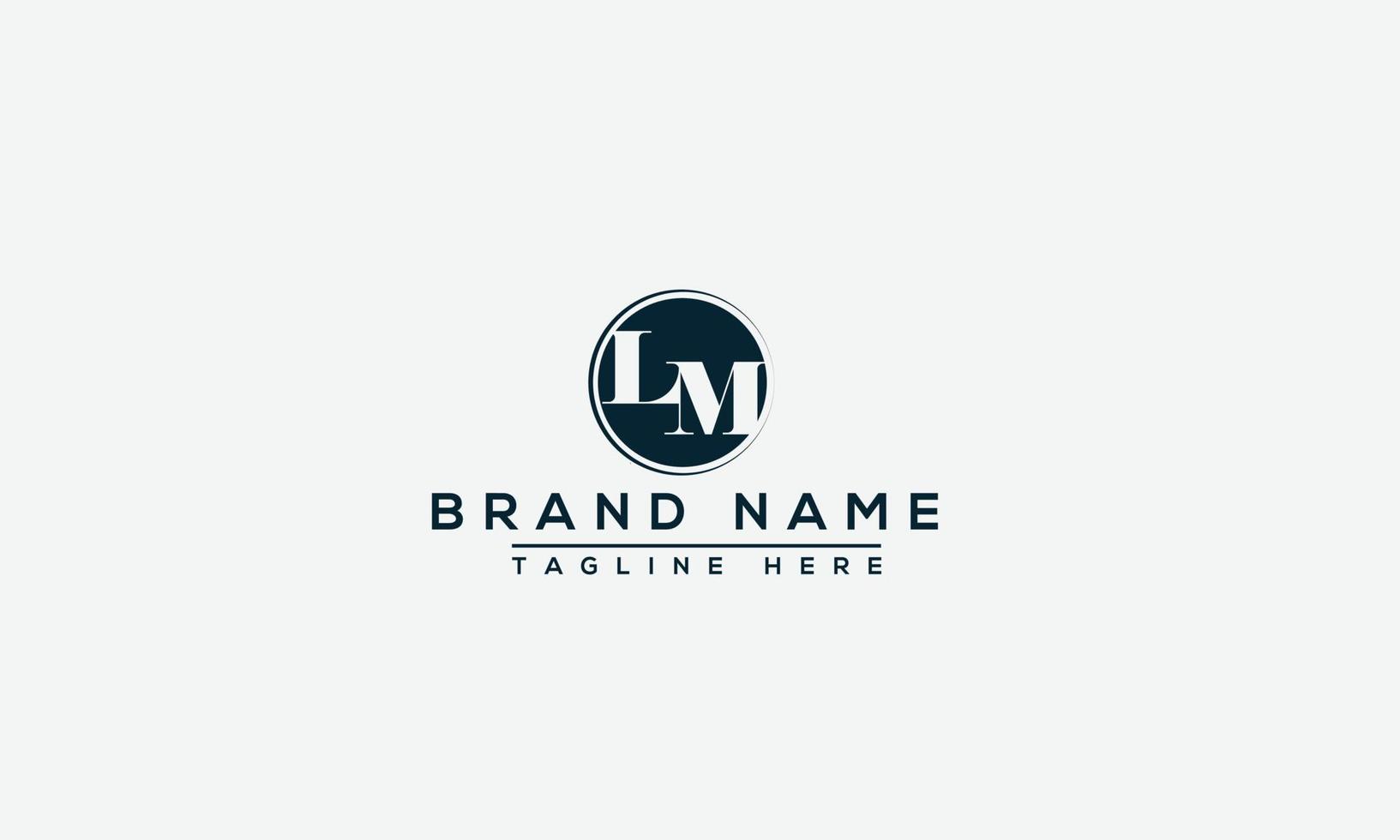 LM Logo Design Template Vector Graphic Branding Element.