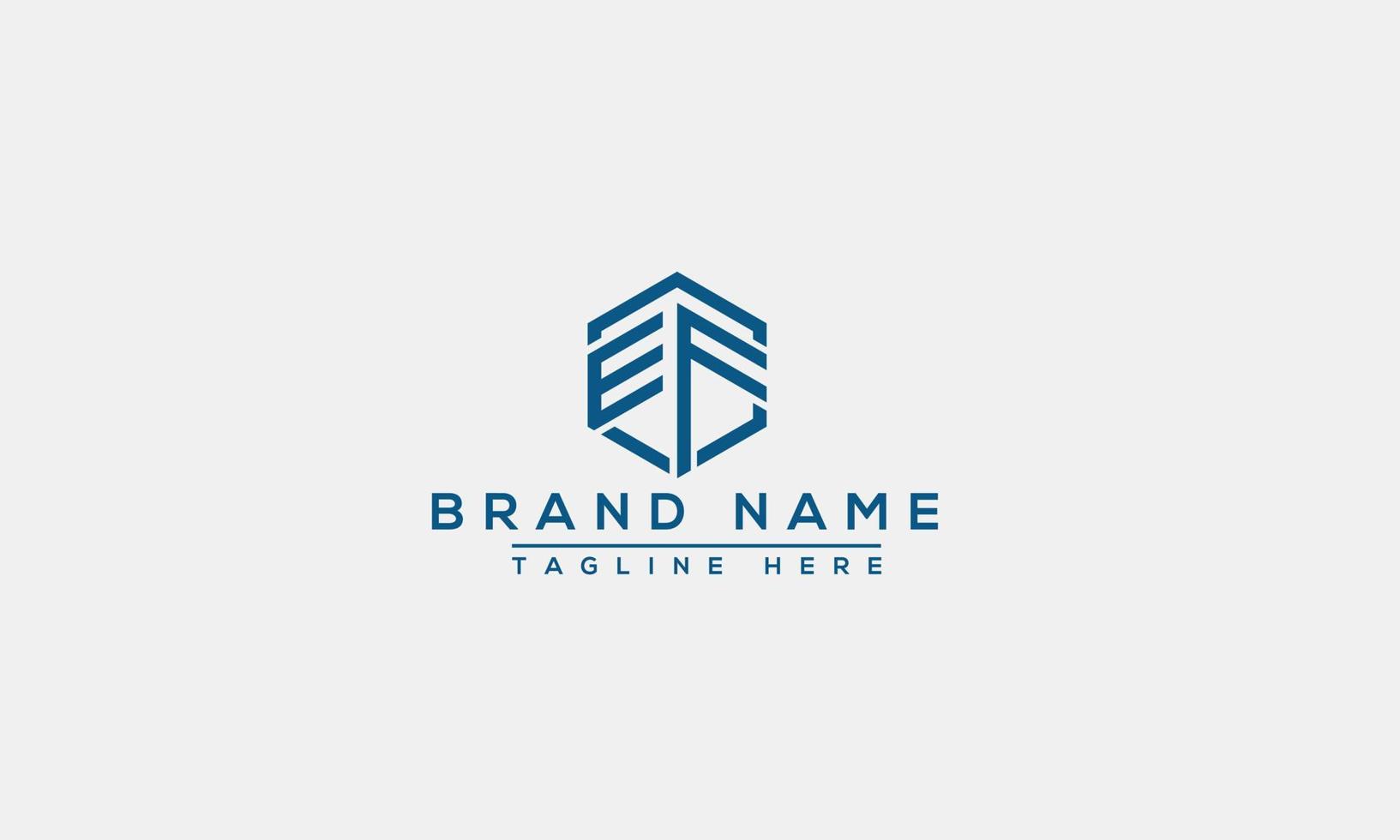 Logo design letter EF . Elegant modern. Vector template.