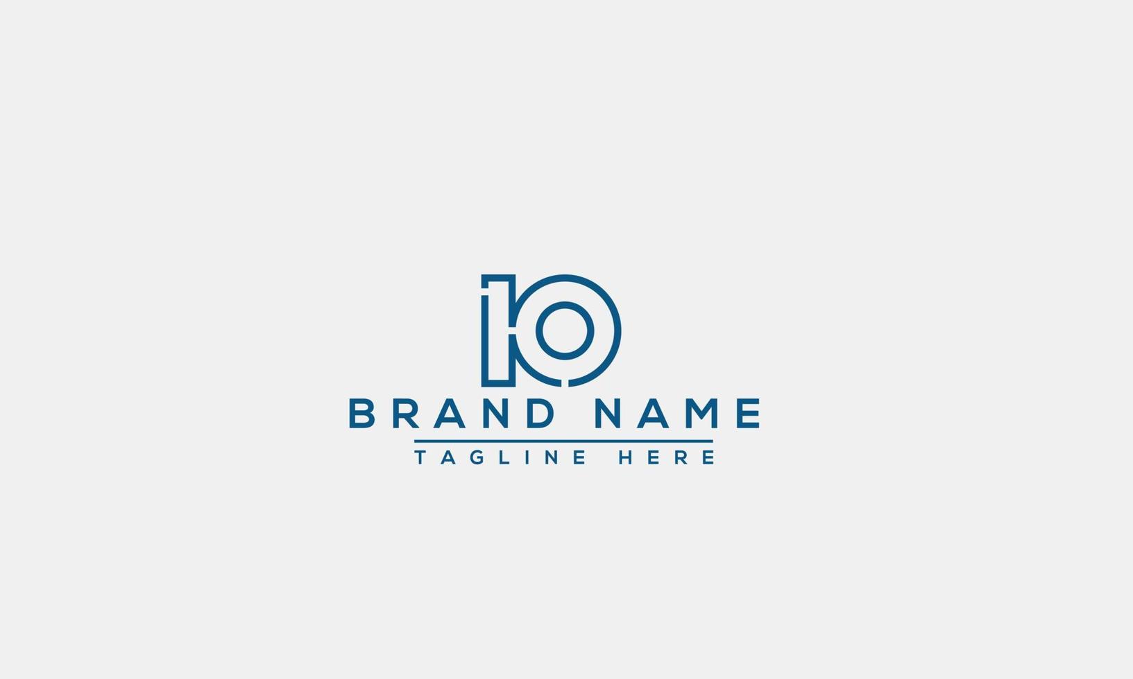 Logo design letter IO . Elegant modern. Vector template.
