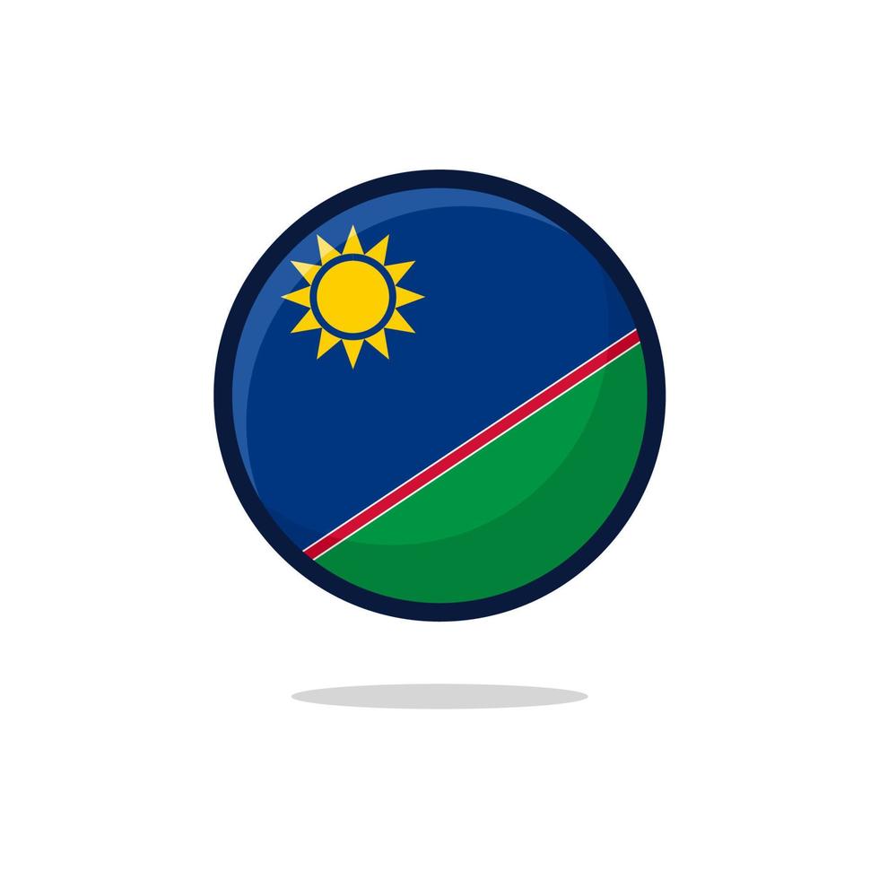 icono de la bandera de namibia vector