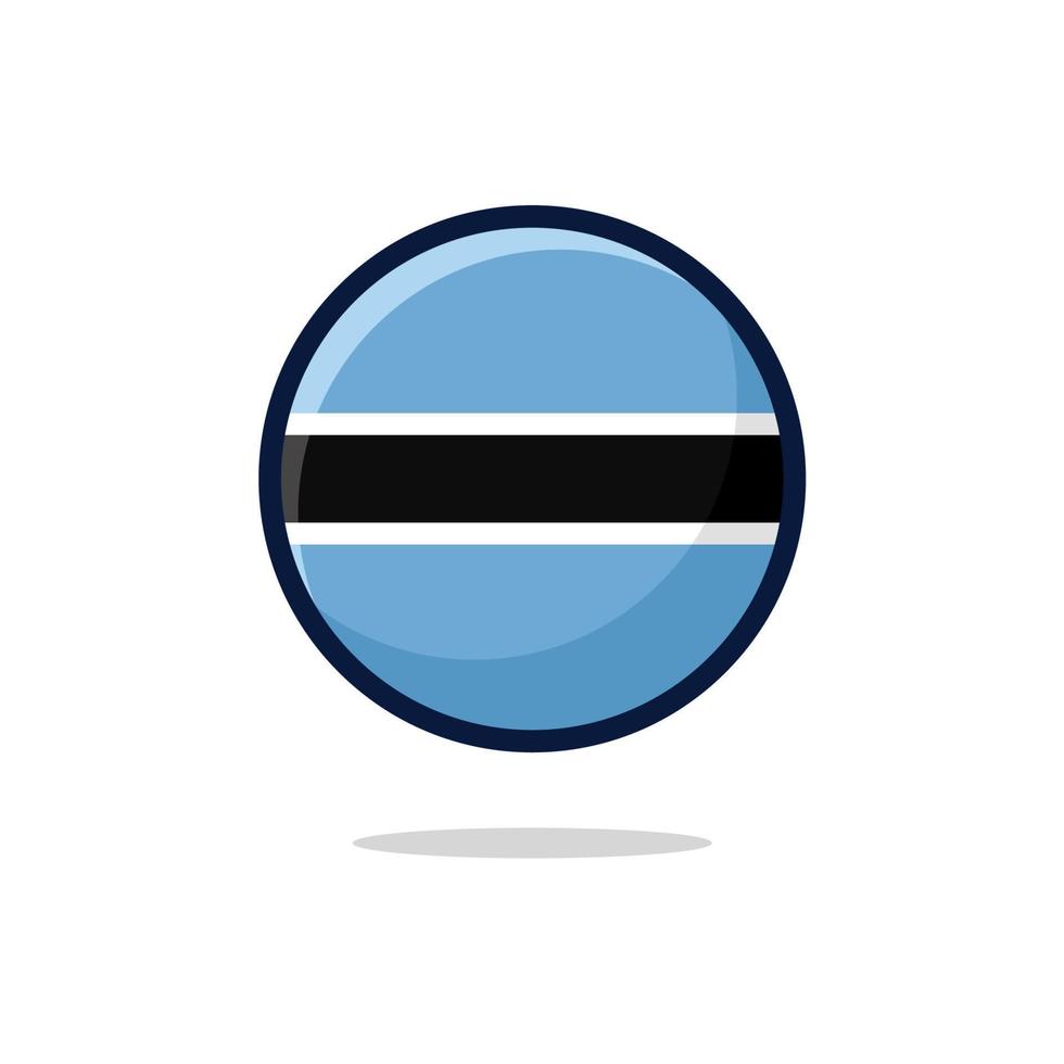 Botswana Flag Icon vector