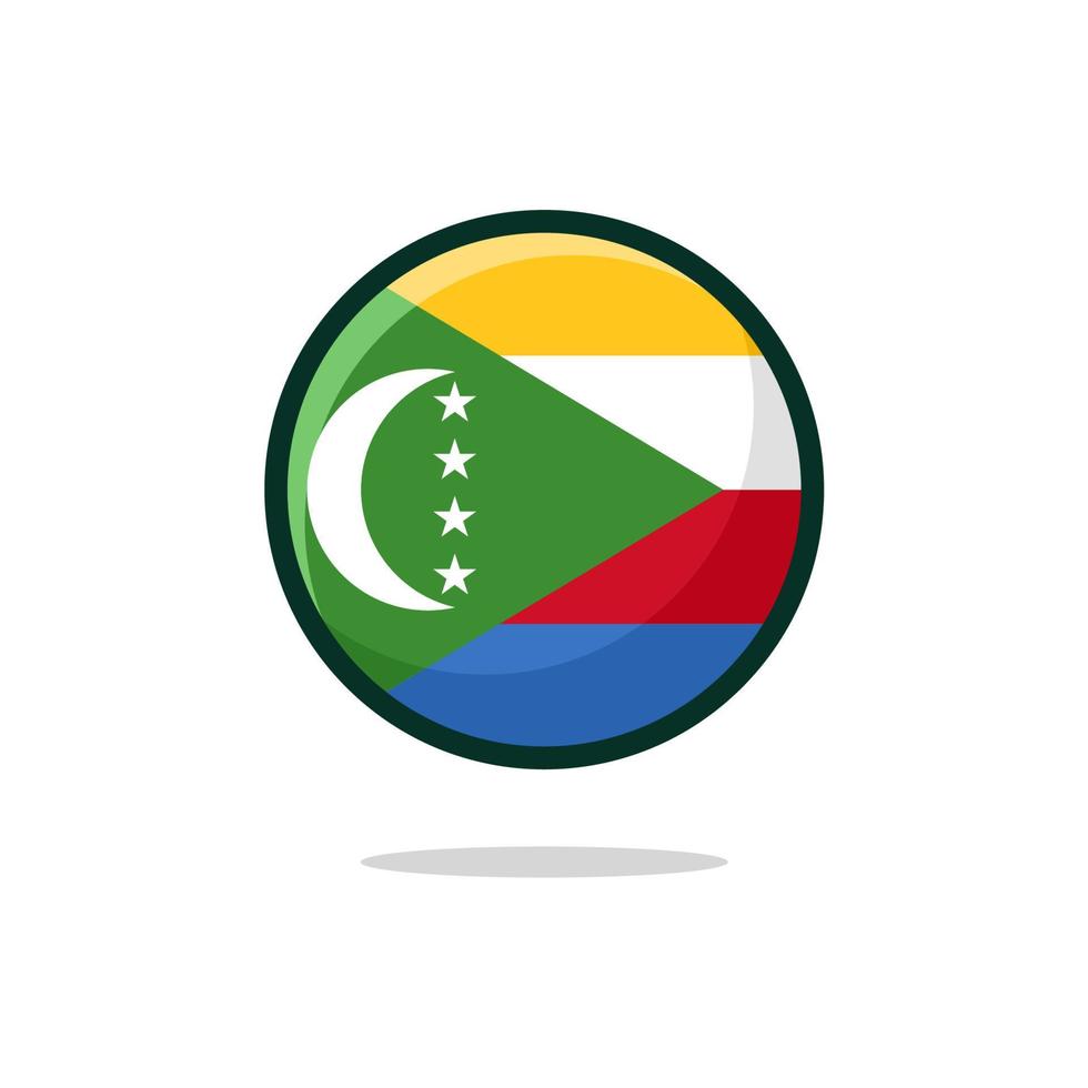 Comoros Flag Icon vector