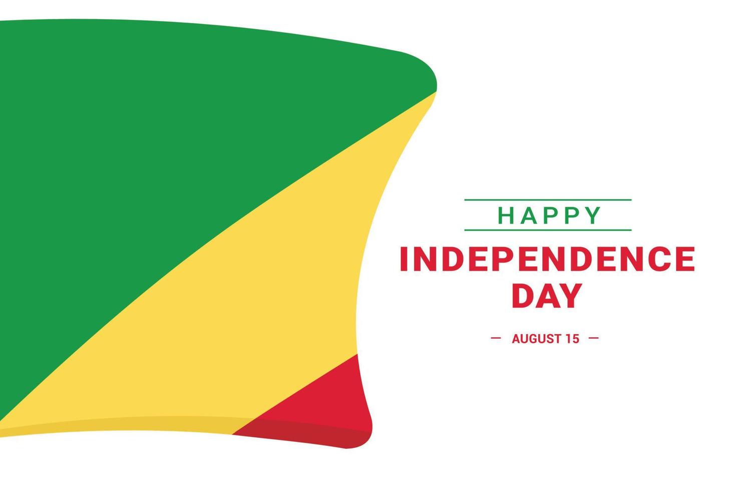 día de la independencia de la república centroafricana vector