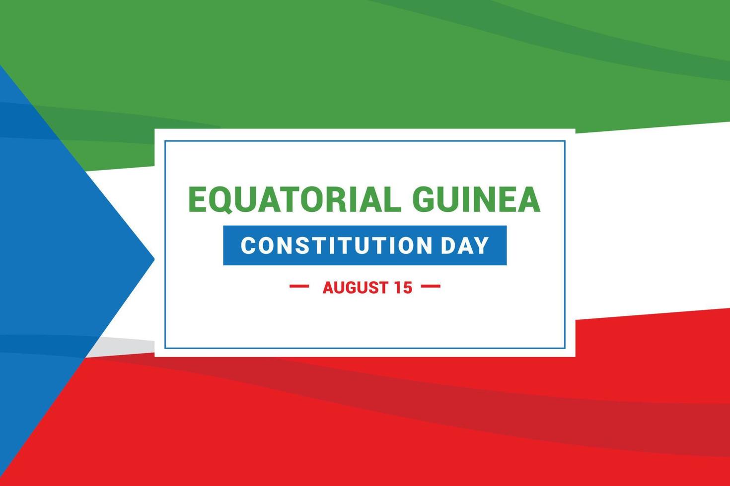 Equatorial Guinea Constitution Day vector