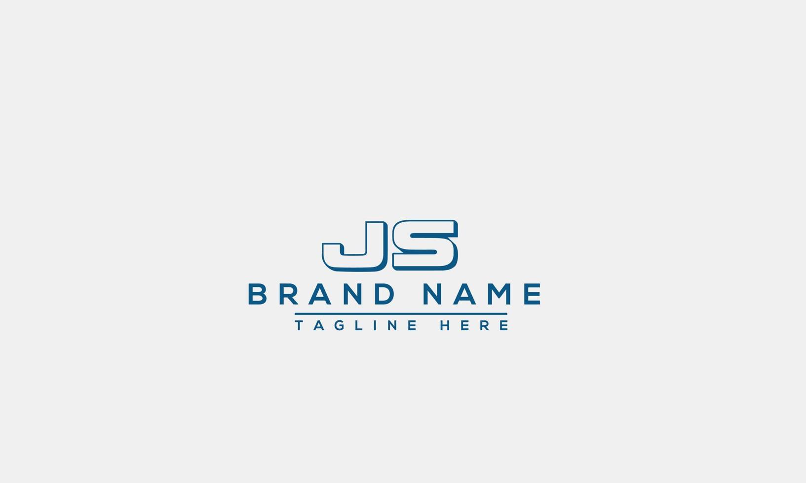 Logo design letter JS . Elegant modern. Vector template.