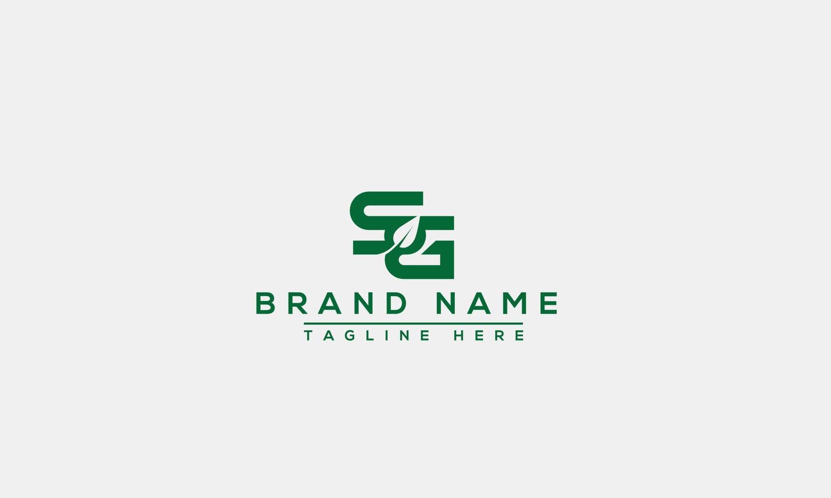 letra de diseño de logotipo sg. elegante moderno. plantilla vectorial vector