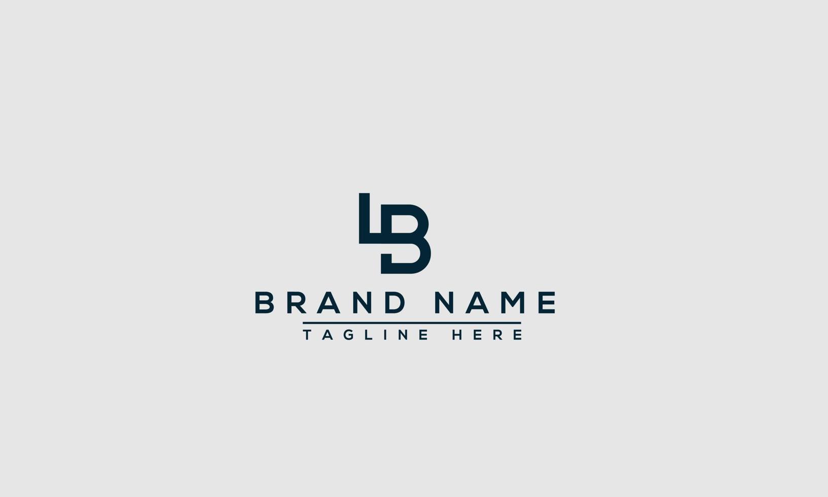 LB Logo Design Template Vector Graphic Branding Element.