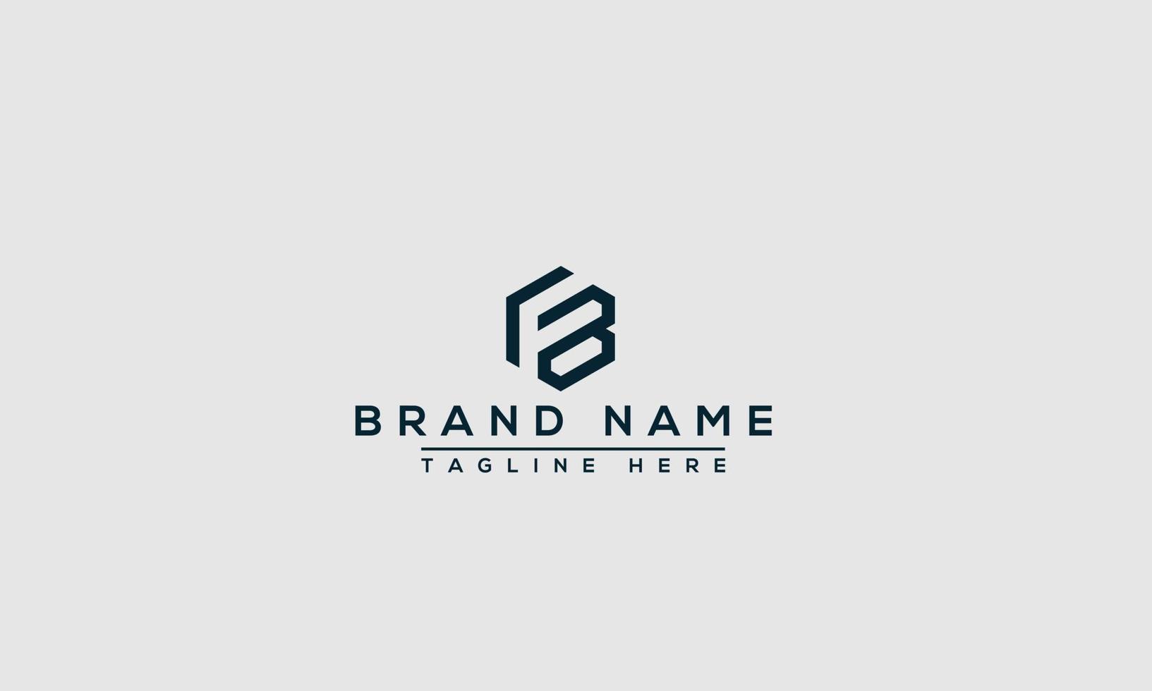 FB Logo Design Template Vector Graphic Branding Element.