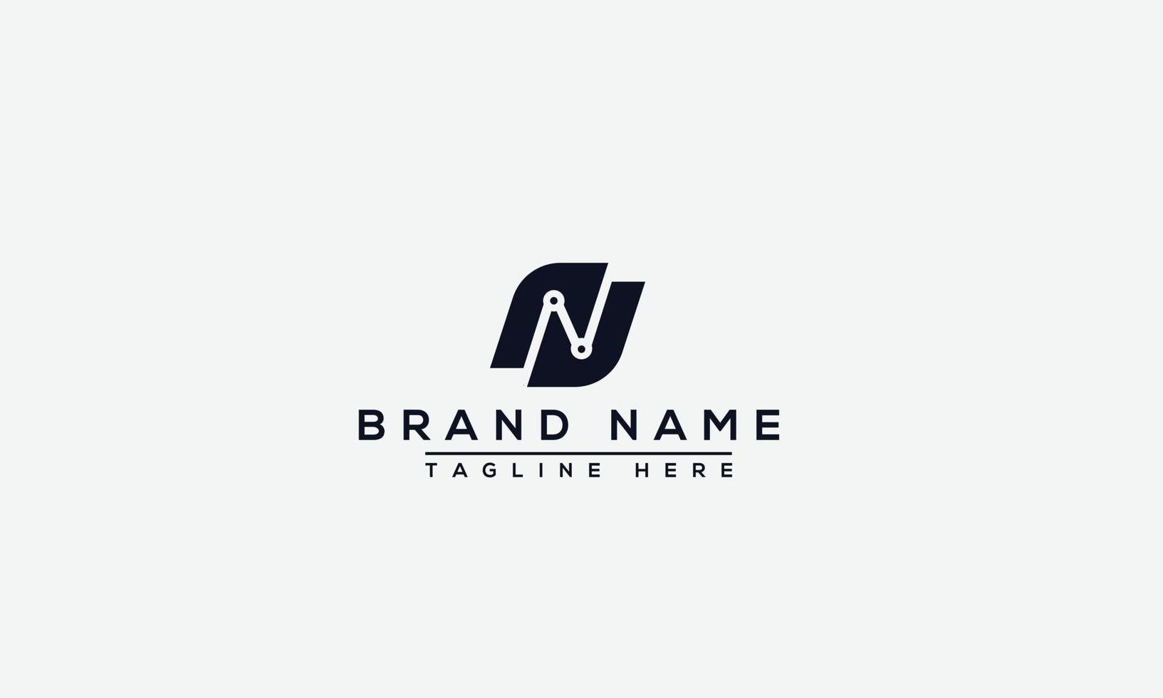 Logo design letter N . Elegant modern. Vector template.