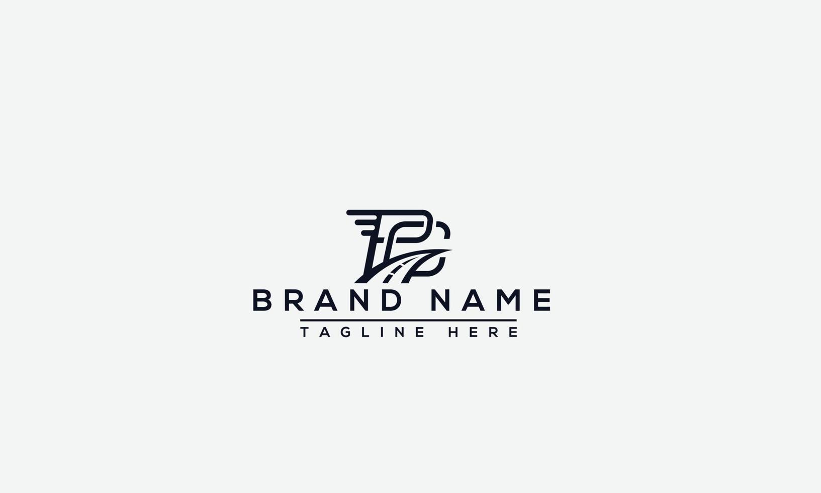 Logo design letter PC . Elegant modern. Vector template.