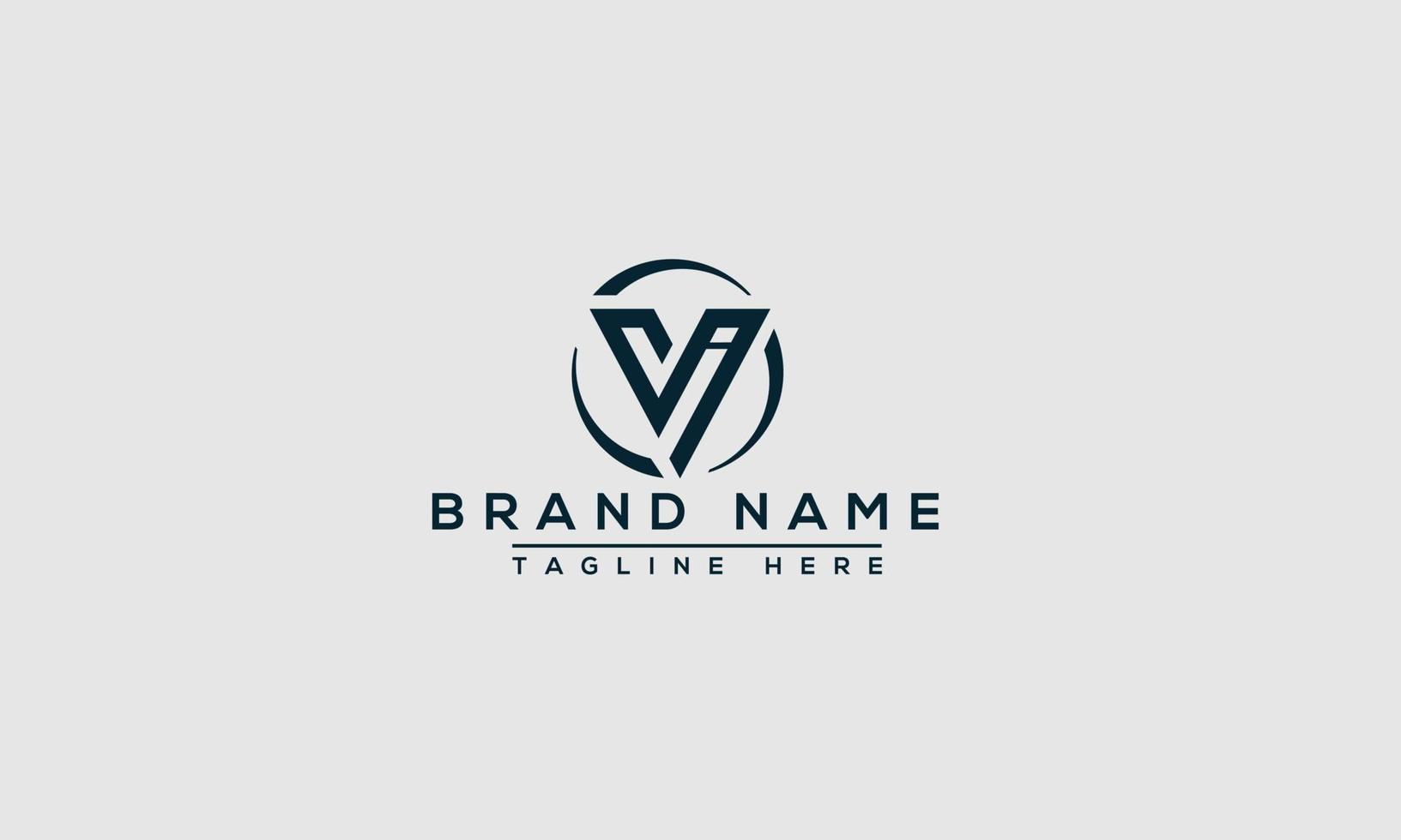 AV Logo Design Template Vector Graphic Branding Element.