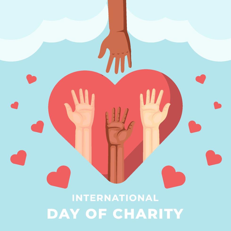 international day of charity banner illustration 10485500 Vector Art at