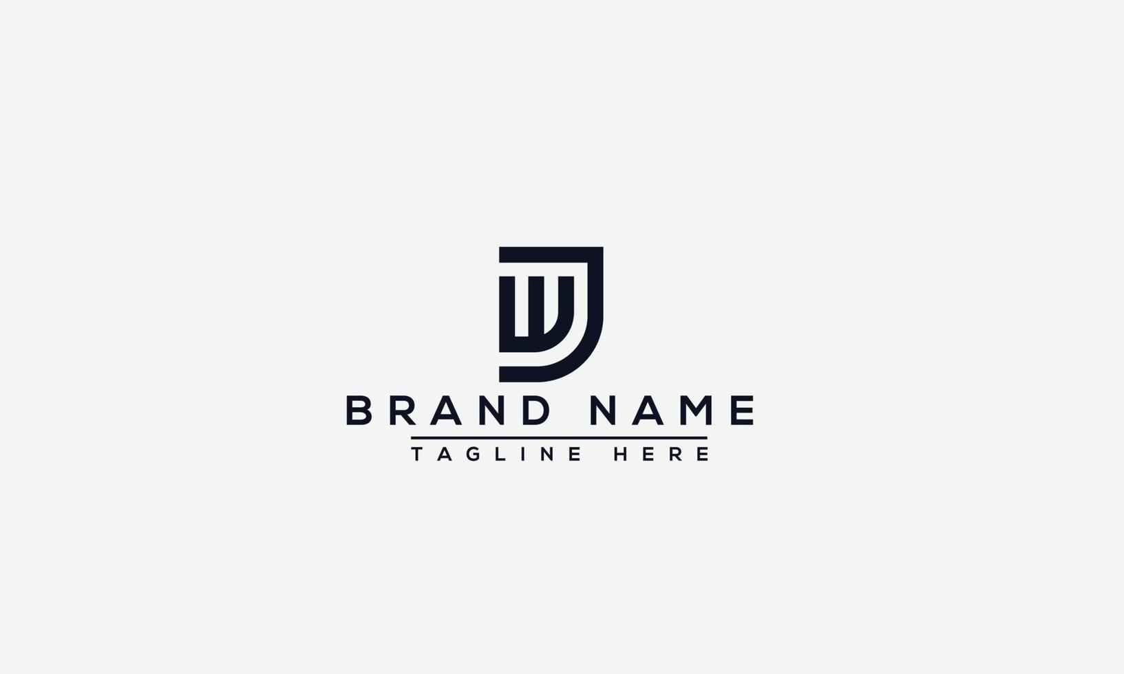 Logo design letter JW . Elegant modern. Vector template.