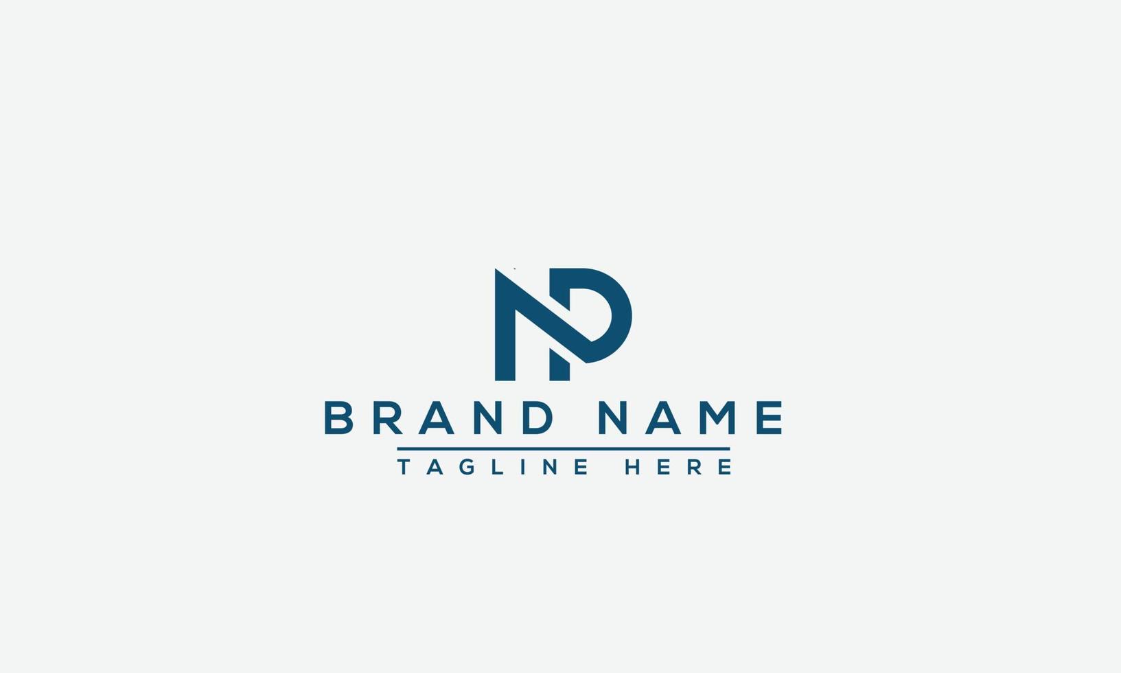 NP Logo Design Template Vector Graphic Branding Element.