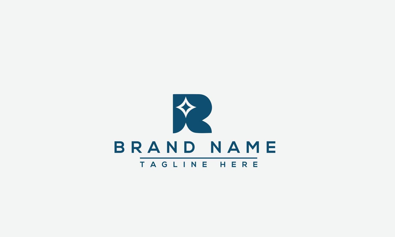 R Logo Design Template Vector Graphic Branding Element.