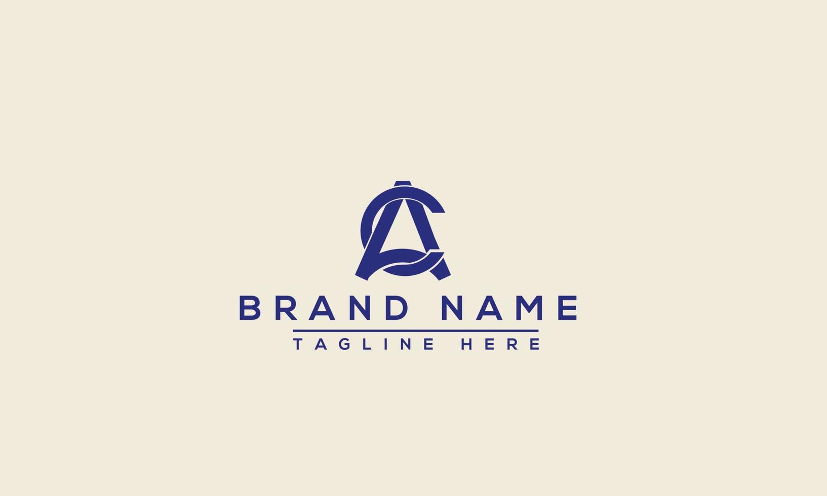 CA Logo Design Template Vector Graphic Branding Element.
